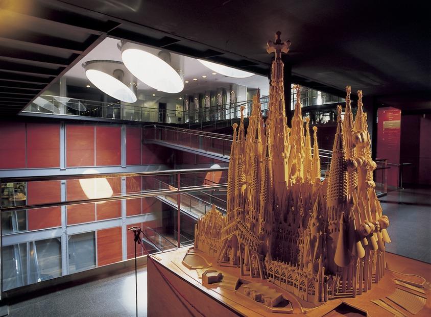 Maquette de la Sagrada Familia. Musée d'Histoire de la Catalogne © Imagen M.A.www.catalunyaexperience.fr