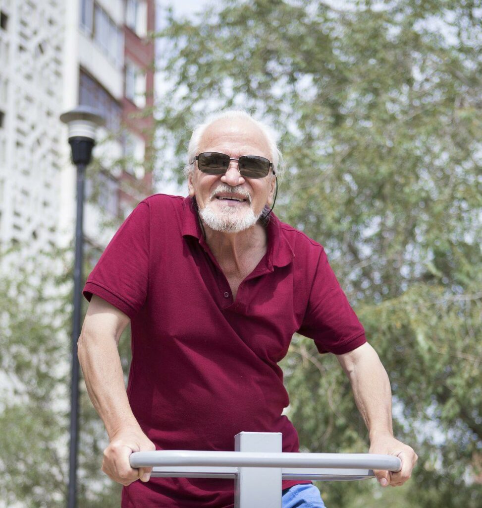 Sport des personnes âgées de l'activité pour bien vieillir
