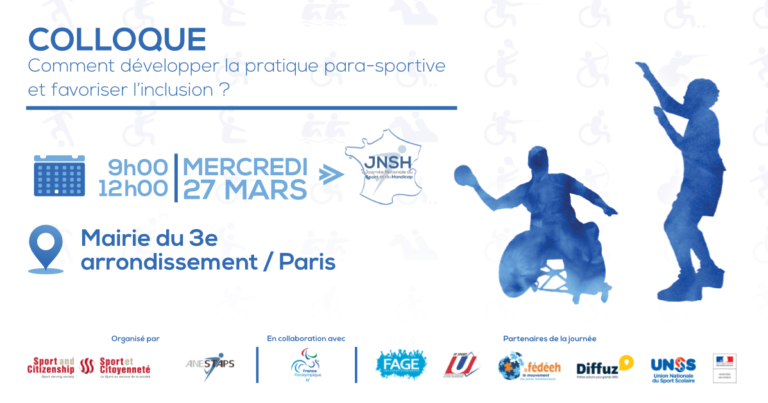 Développer la pratique sportive des personnes en situation de handicap : Colloque le 27 mars à Paris