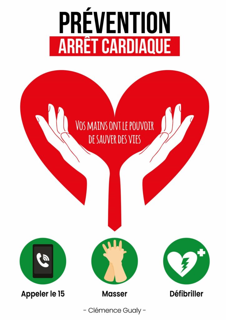 Prévention de l'arrêt cardiaque : Une affiche et des recommandations