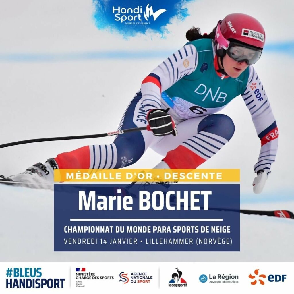 ParaSports d'hiver : Suivez le compteur des médailles françaises - Marie Bochet © Bleus Handisport