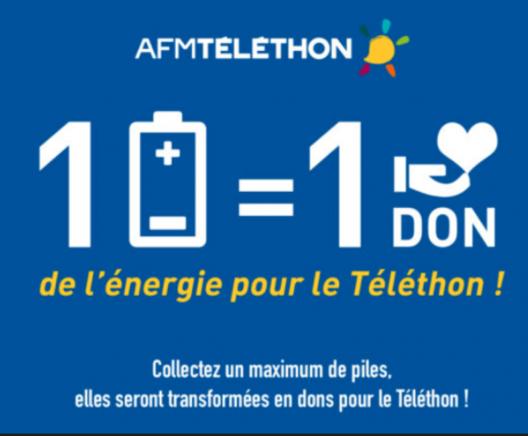 Mobilisation pour le Téléthon : Screlec lance la campagne 1 Pile = 1 don