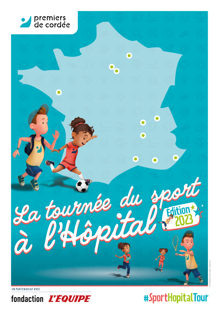 L’association Premier de Cordée lance la 4ème édition de la Tournée du Sport à l’Hôpital !