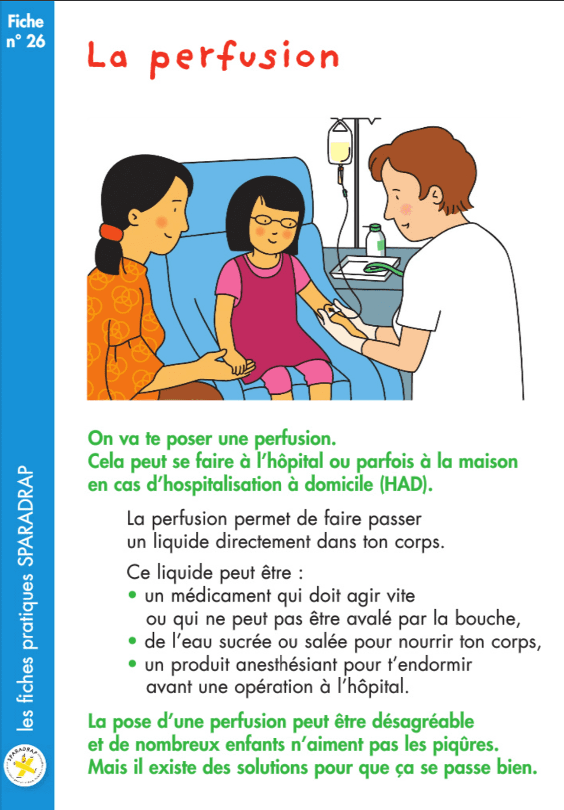 Expliquer La Pose Dune Perfusion Aux Enfants