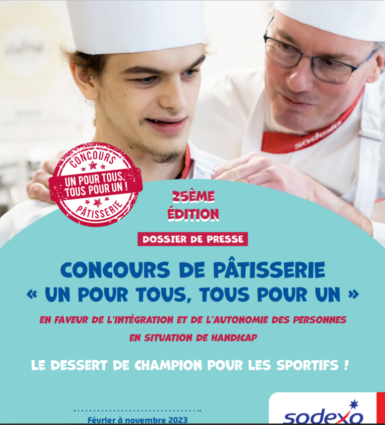 Sodexo organise la 25ème édition du concours de pâtisserie inclusif "Un pour tous, tous pour un"