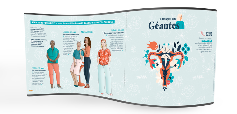 La Fresque des Géantes : sensibiliser les femmes aux cancers gynécologiques