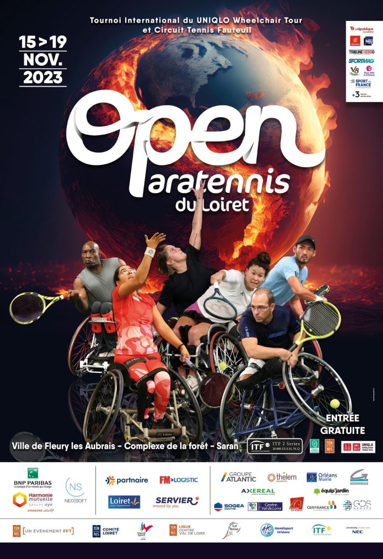 Affiche officielle Open Paratennis du Loiret 2023