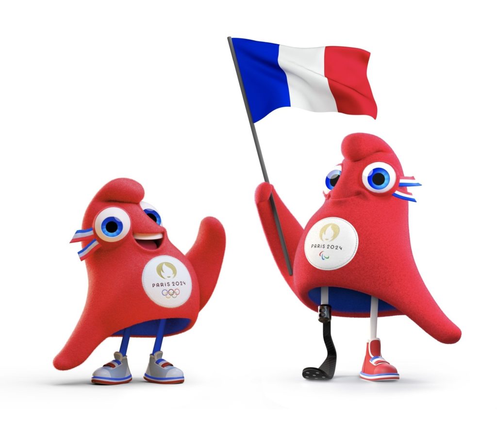 Images des "Phryges", les mascottes des jeux Olympiques et Paralympiques de Paris 2024 - sportifs handicapés célèbres